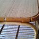 Coffee table in rattan and bamboo