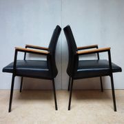 Fauteuils/chaises de conférence au design minimaliste industriel néerlandais du milieu du siècle