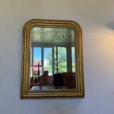 Vintage Louis Philippe mirror with antique gold beveled glass