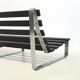 Vintage slatted bench by Kho Liang Ie for Artifort