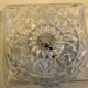 Vintage glass ceiling or wall lamp, Italy, 70s