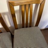 Set of 4 vintage wooden chairs