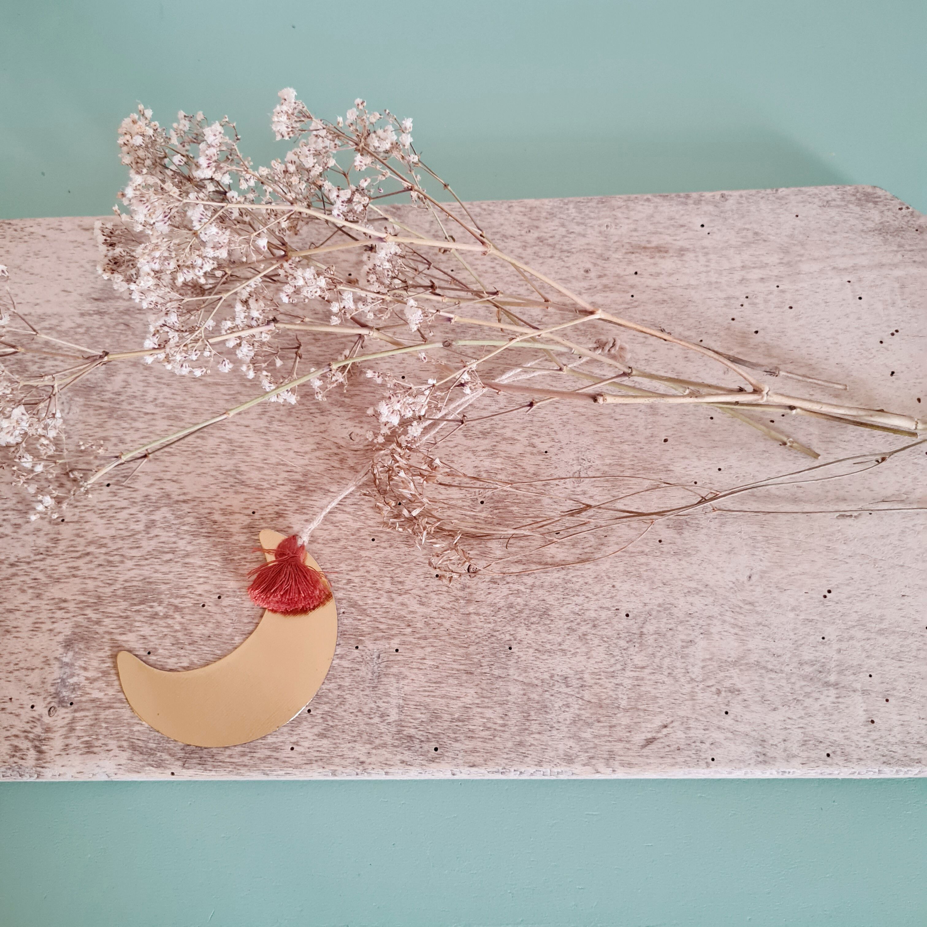 Plat en bois planche en bois patinée