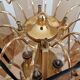 Vintage Smoked Glass Desk Lamp: EGLO Leuchten, 1980s Austrian Gold Table Li