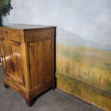 Grand confiturier en noyer Louis Philippe, buffet une porte