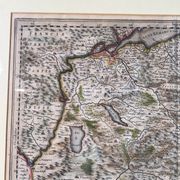 Geographical map of Savoie by Johannes Janssonius, engraving from the 17th century.