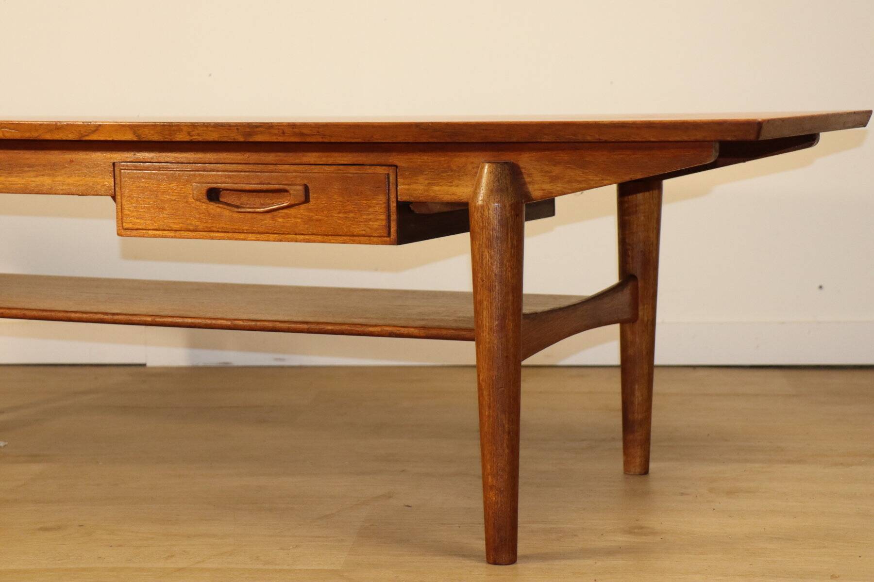 Scandinavian teak coffee table from the 1960s.