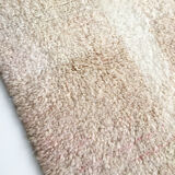 Moroccan Berber carpet Boujaad ecru and pink with colorful patterns 250x160cm