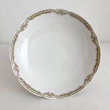 Compotier ancien en porcelaine du Vierzon A. Hache & cie art nouveau