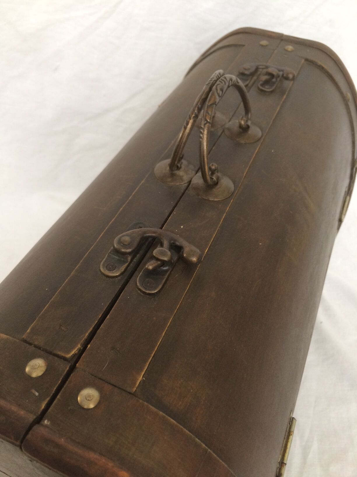 Old doctor wooden suitcase
