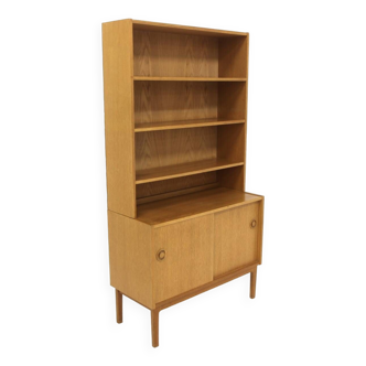 Commode-bibliothèque scandinave en chêne, Suède, 1960