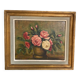 Peinture nature morte bouquet de roses