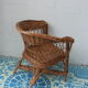 Child Chair basket woven Wicker vintage 1960