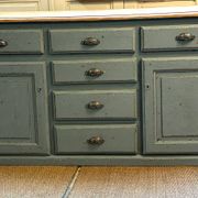 Old piece of furniture with six drawers and two doors