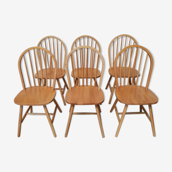 Set de 6 chaises scandinaves