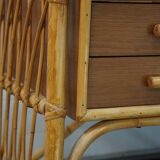 Vintage rattan desk
