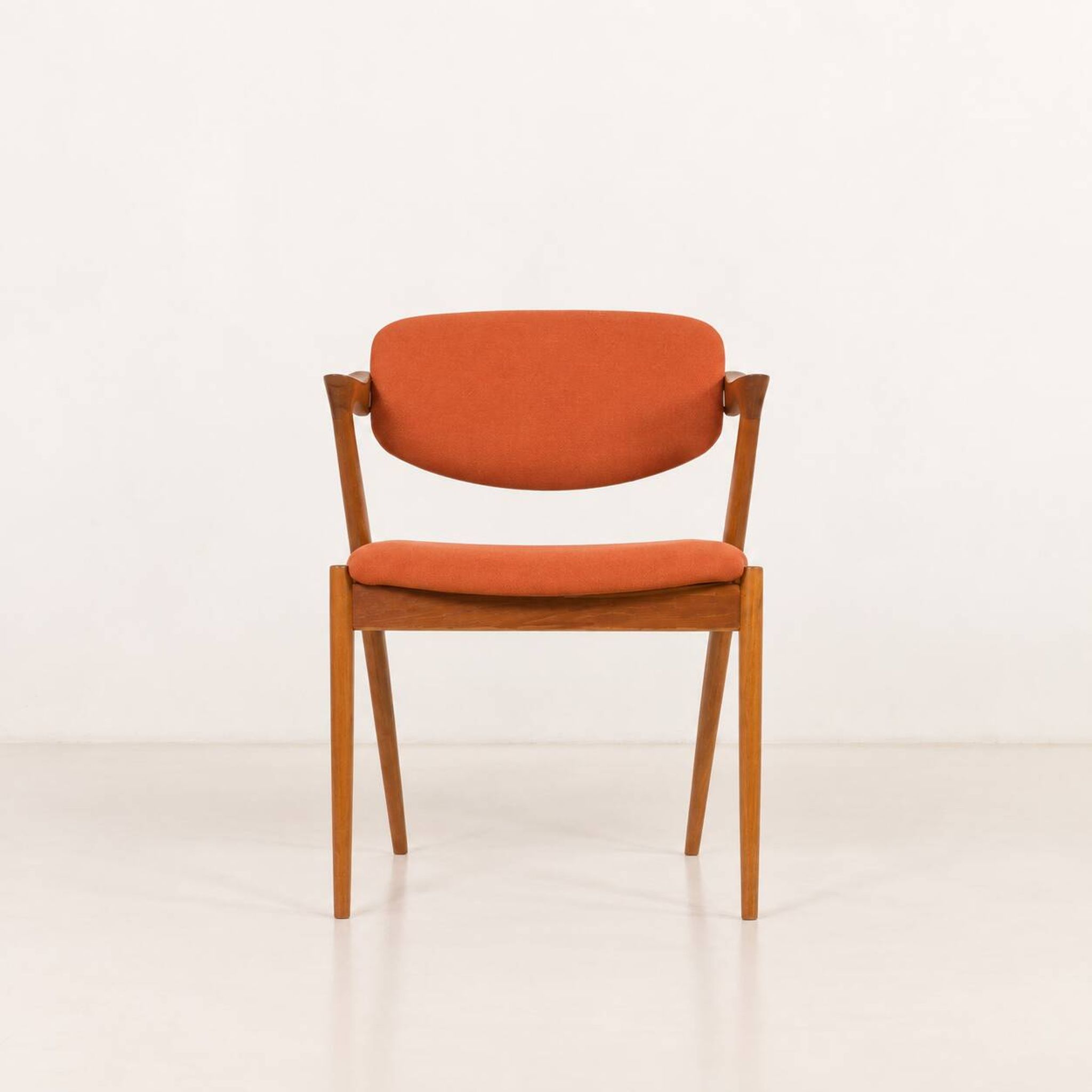 Chaise en teck modèle 42 de Kai Kristiansen par Schou Andersen, Danemark, années 1960.