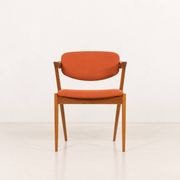 Chaise en teck modèle 42 de Kai Kristiansen par Schou Andersen, Danemark, années 1960.