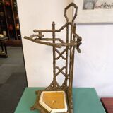 Bamboo imitation umbrella stand in enamelled cast iron circa 1930