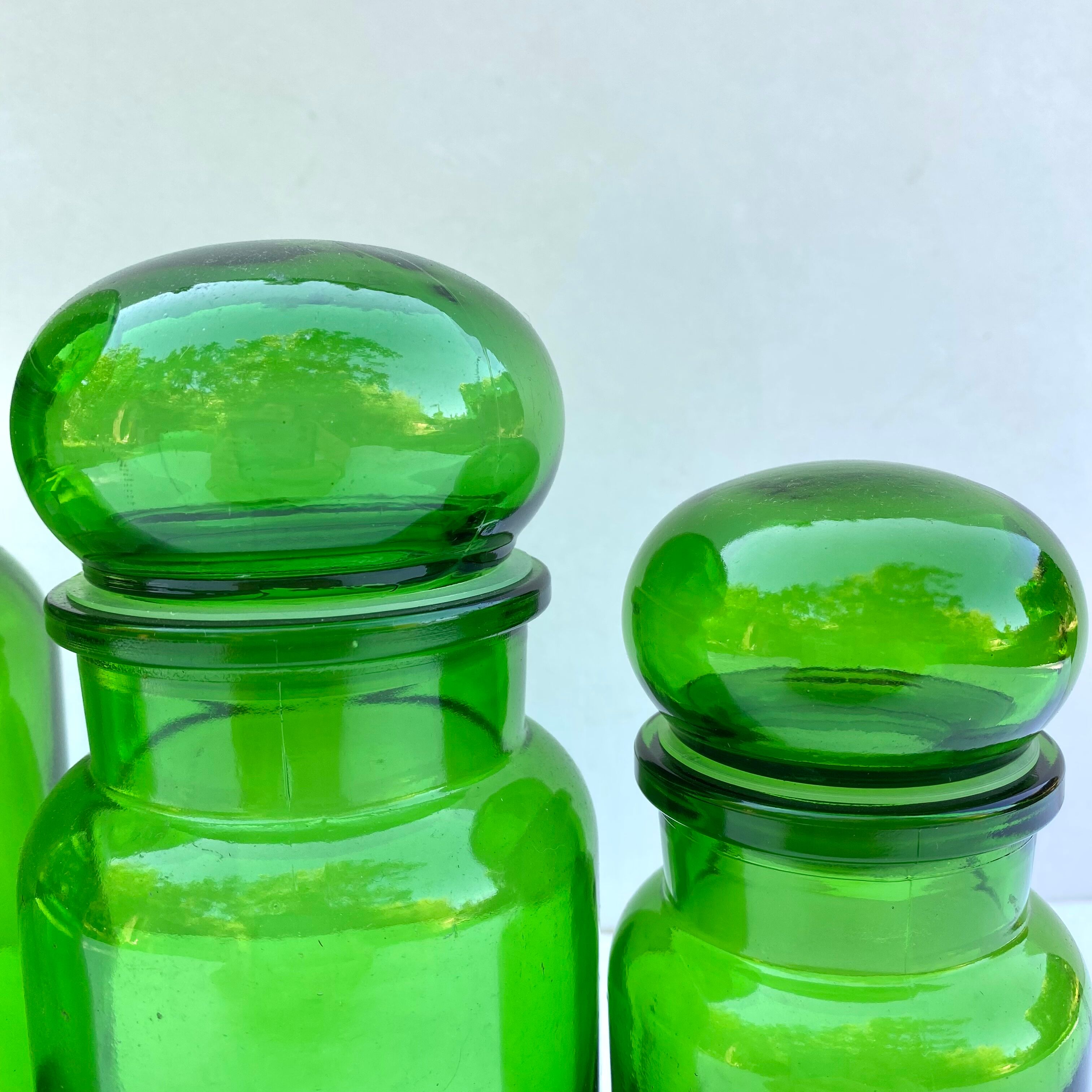 Vintage apothecary pots