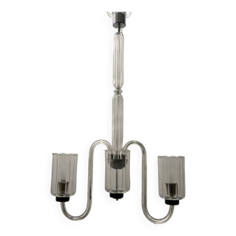 Large Art Deco Murano Glass Chandelier 1950’s