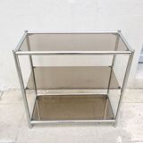 Shelf chromed metal furniture