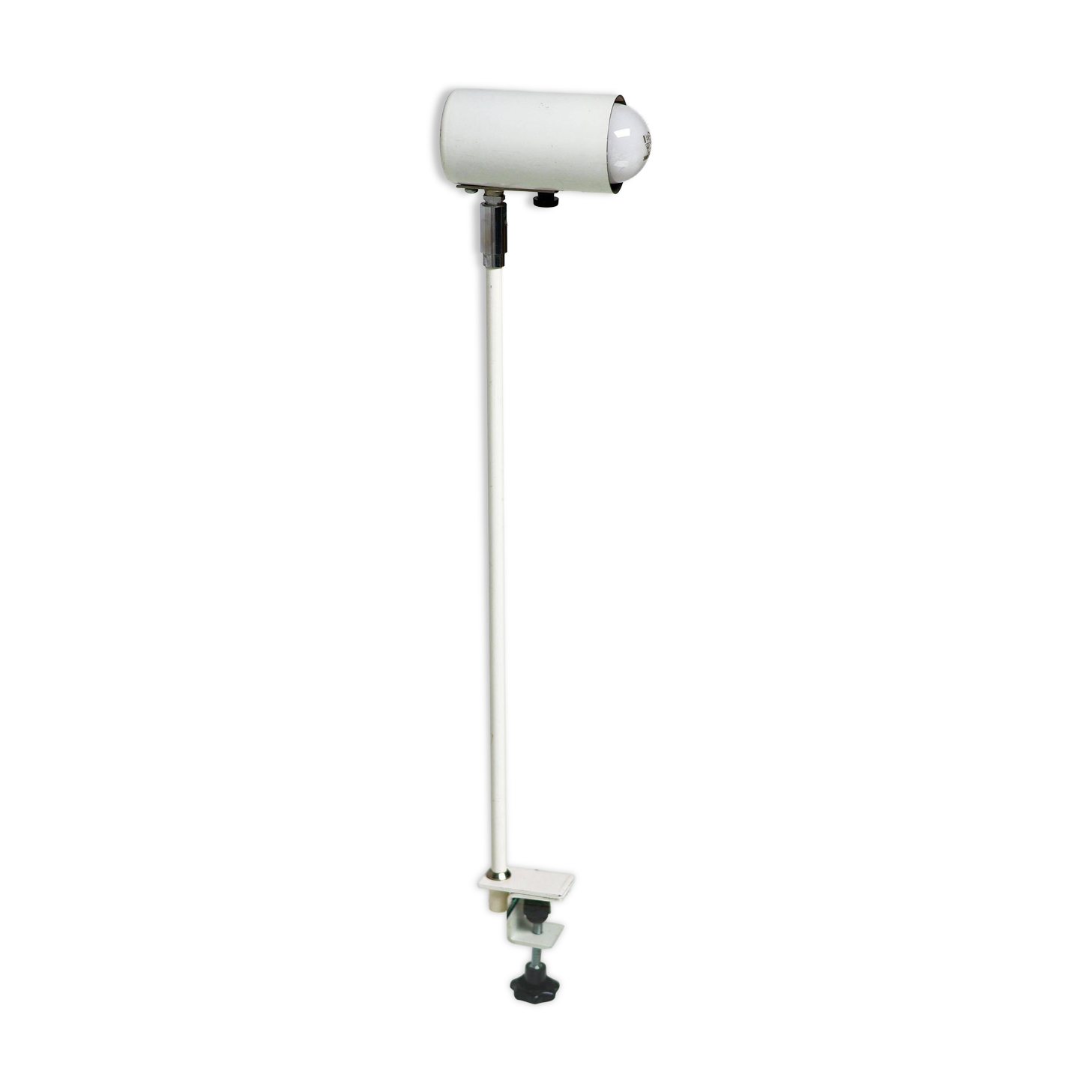 Modern Bauhaus style lamps in white, ideal for the library or study.