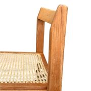 Set of 4 vintage chairs in solid ash and cane
