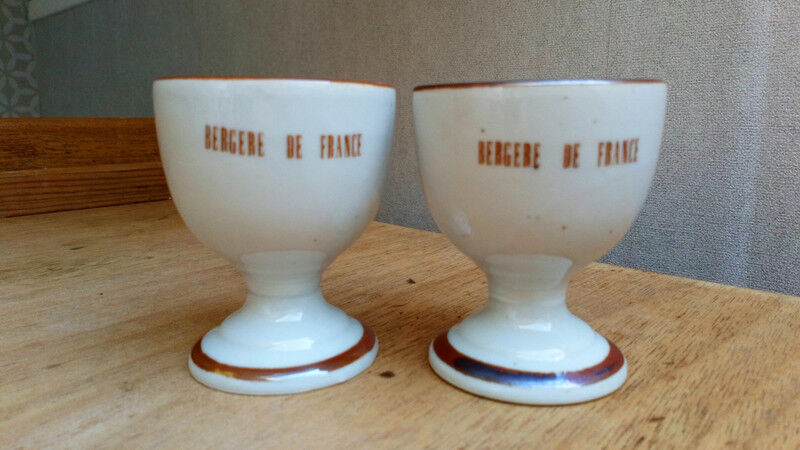 2 vintage Korean ceramic shells