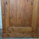 Antique rustic wardrobe in raw wood