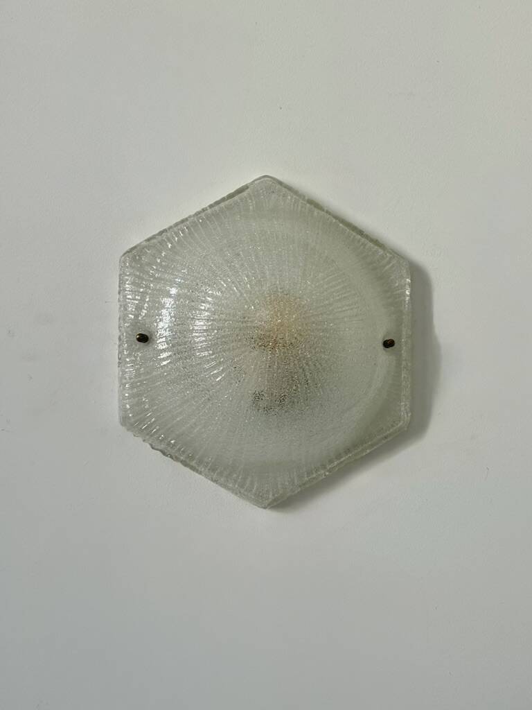 Vintage Murano glass wall light, Italy, 1970.