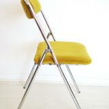 Chaise pliante chromé 70's