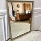 miroir en acier chromé années 40-50