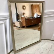 miroir en acier chromé années 40-50