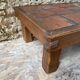 Brutalist solid oak coffee table