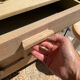 Parisian buffet (jam cupboard) in raw beech / drawer.