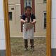 Antique louis-philippe gilt wood mirror from the 19th century. 102 cm x 65 cm