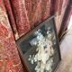 Painting on paper, glazed wooden frame