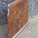 Painted wood pediment 1900