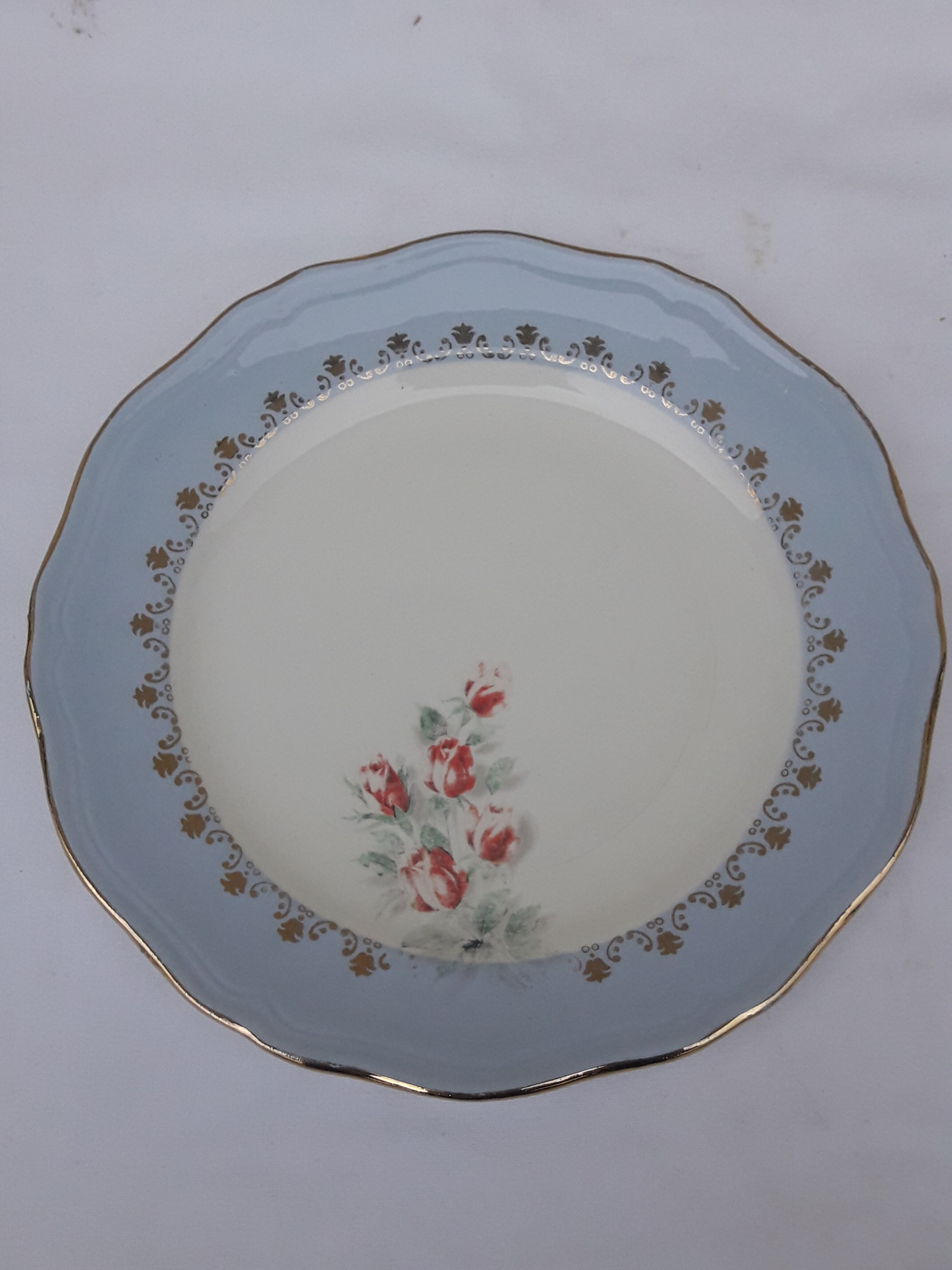 5 dessert plates in permacal model Floralies diam 18.5 cm