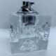 Cubic table lighter in cristral