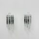 German crystal rod sconces from Kinkeldey, 1970s, set of 2