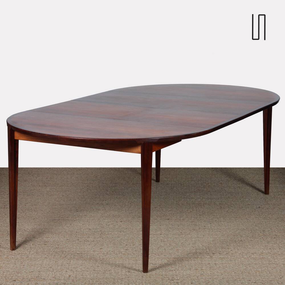 Scandinavian extendable table by Henry Rosengren Hansen, 1960