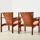 Carl-Axel Acking Pair of Trienna Lounge Chairs for Nordiska Kompaniet 1957