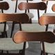 Ensemble de 10 chaises à repas "Kastrup" de Louis van Teeffelen, design néerlandais, années 1960