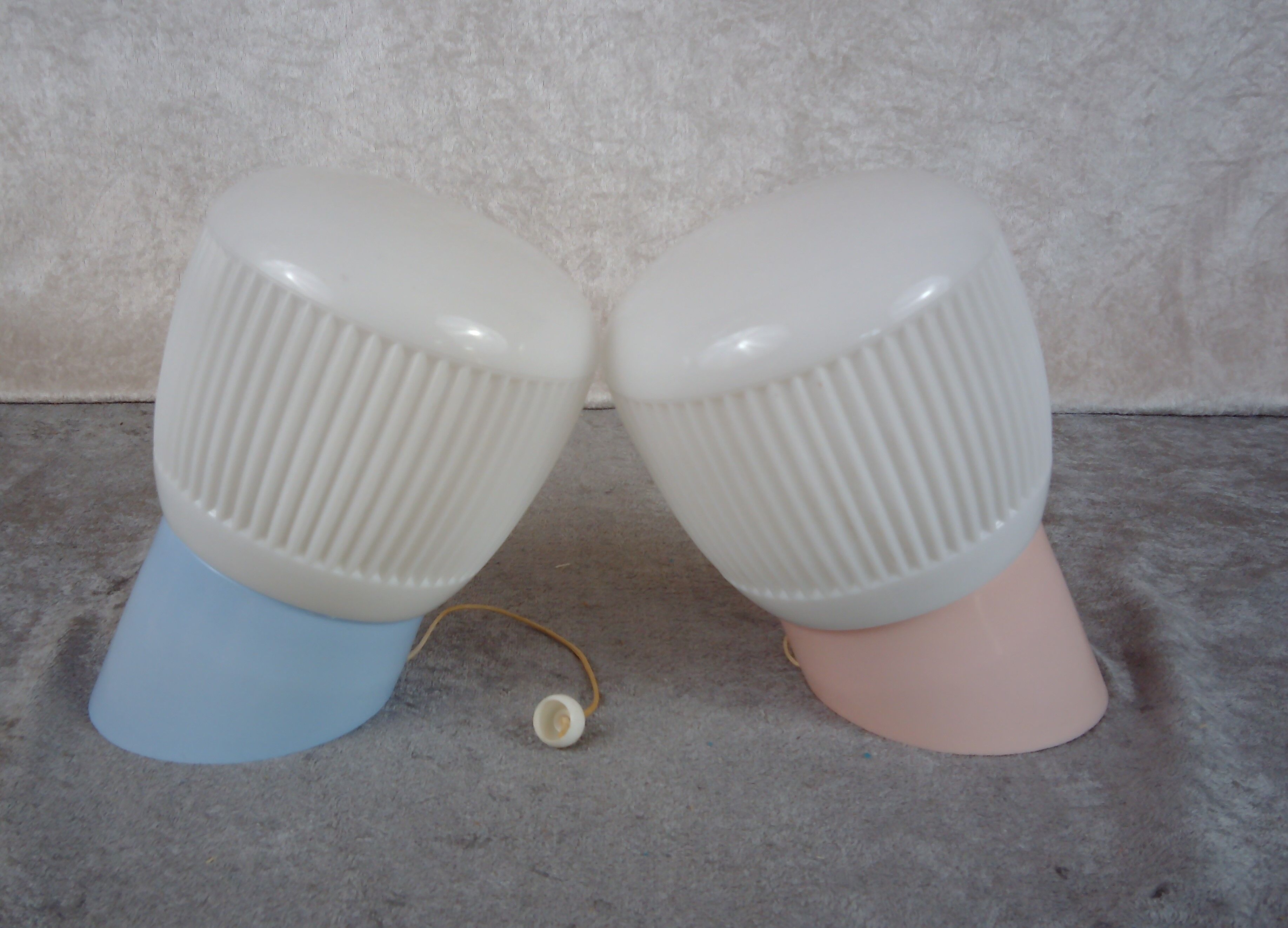 Vintage sconces, "His & Hers" set of 2. Germany 1970/80