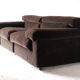 Sofa "Erasmo" by Tobia Scarpa for B&B Italia, Brown Ribbed Velvet, 1970's
