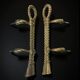 Valenti XL bronze rope knot door handles, Spain, 1980s