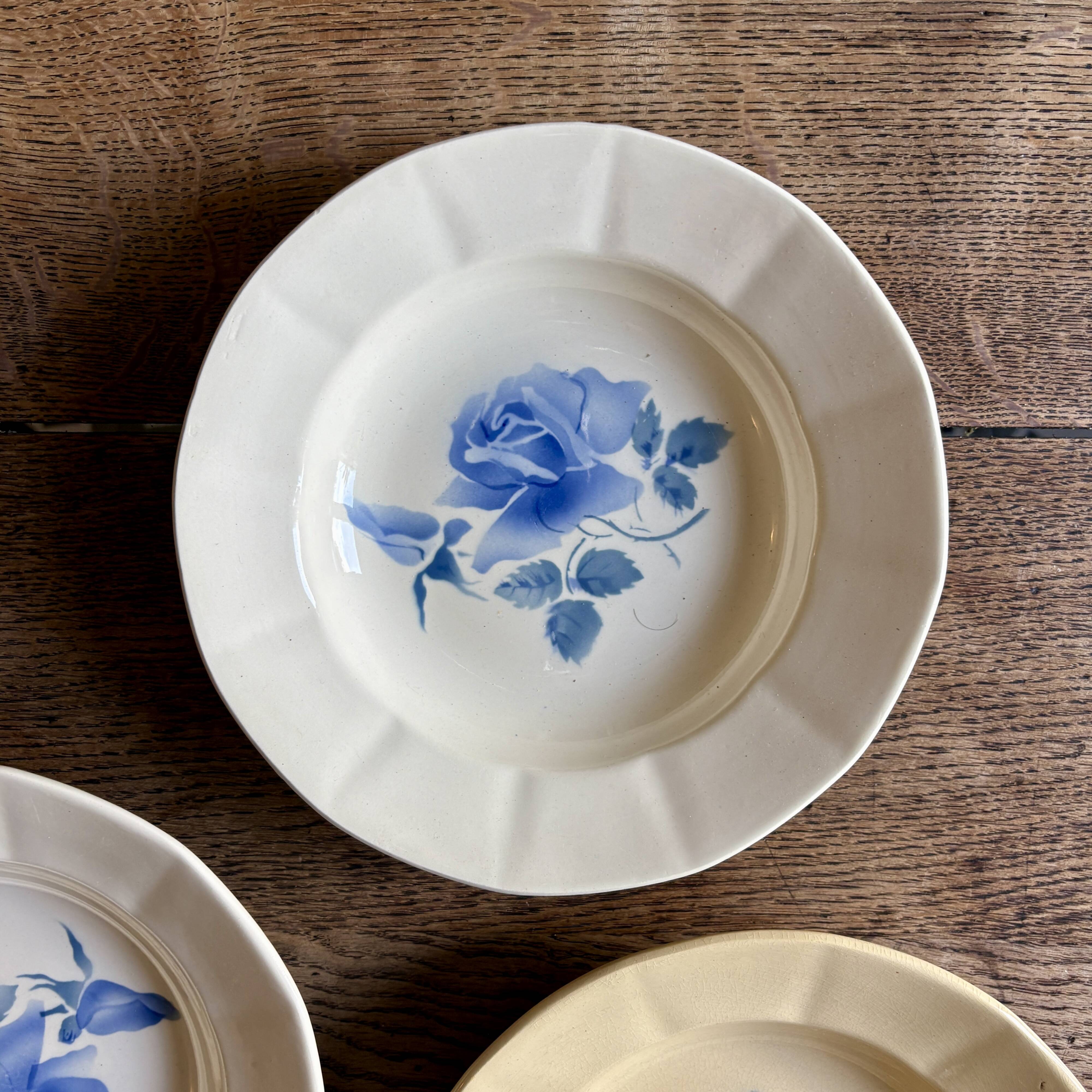 Lot de 4 assiettes creuses vintage Digoin