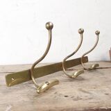 Brass wall coat rack